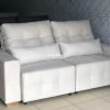 Sofá Retrátil e Reclinável - Modelo Elegante