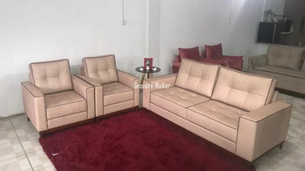 Sofá 3 Lugares com 2 Poltronas - Modelo Sonata