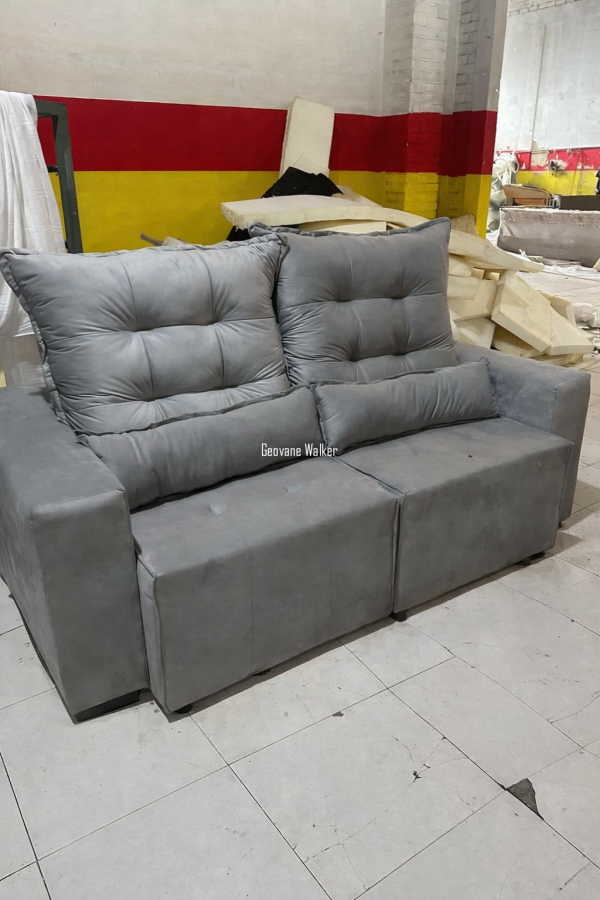 Sofá Retrátil e Reclinável – Modelo Lisboa 1.90m